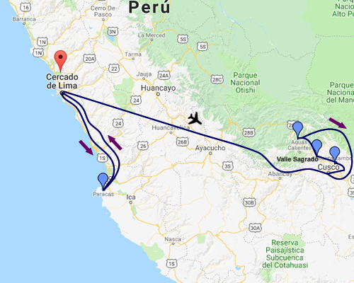 Perú Mágico MAPA