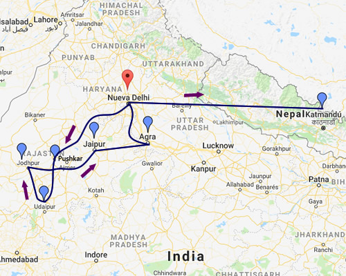 INDIA MAPA